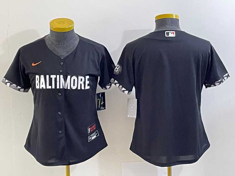 Youth Baltimore Orioles Blank Black 2023 City Connect Cool Base Stitched Jersey->mlb youth jerseys->MLB Jersey